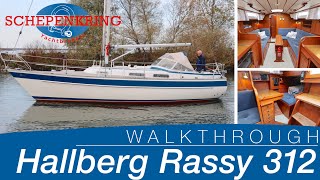 Hallberg Rassy 312 for sale  Yacht Walkthrough   Schepenkring Lelystad  4K [upl. by Poock]