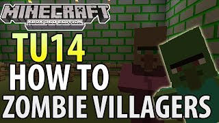 Minecraft Xbox 360PS3  TU14 UPDATE  HOW TO CURE ZOMBIE VILLAGERS  TUTORIAL [upl. by Beaulieu]