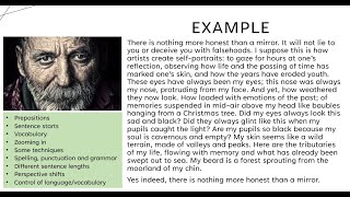 182 GCSE English descriptive writing examples [upl. by Lig]