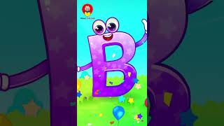 Letter B 🥰  Everything About Letter B ⚽🍌🚲 alphabet shorts baby educationalvideos instagram [upl. by Soalokin]