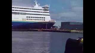 MV Blue Puttees aground in Port aux Basques harbour July 31 2013 [upl. by Nahgeem24]