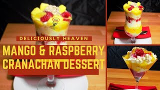 MANGO AND RASPBERRY CRANACHAN CHRISTMAS DESSERT [upl. by Eirena]