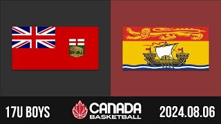 2024 Canada Basketball Nationals 🏀 17U BOYS Manitoba v New Brunswick Aug 6 2024 [upl. by Rorrys999]