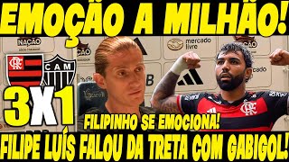 EMOÇÃO A MILHÃO FILIPE LUÍS ROMPE O SILÊNCIO E FALA DA TRETA COM GABIGOL NO CAMPO [upl. by Jennilee607]