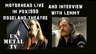 US METAL INTERVIEWS LEMMY IN PORTLAND 1999 [upl. by Herates]