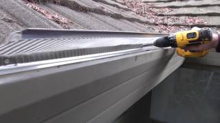 Installing gutter guards on a soft metal roof [upl. by Todd]