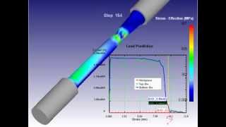 SFTC Deform 3D Tensile Test DIN 50125 AISI 1045 Ck45 [upl. by Lawley]