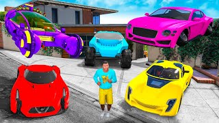 COLECIONANDO CARROS DE LUXO DO FUTURO NO GTA 5 [upl. by Asor]