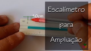 Curso de Desenho Técnico  Como usar o escalímetro para ampliação [upl. by Tor710]