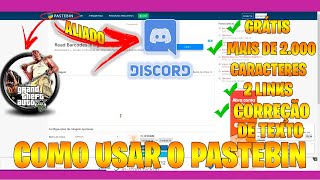 COMO USAR O PASTEBIN  PASSO A PASSO [upl. by Sainana]