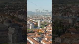 Vertical video Pisa Italy The famous Leaning Tower and Pisa Cathedral in Piazza dei Miracoli Sum [upl. by Ellehctim]