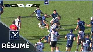 PRO D2 Saison 20232024 J01  Résumé SU AgenCA Brive [upl. by Jannery]