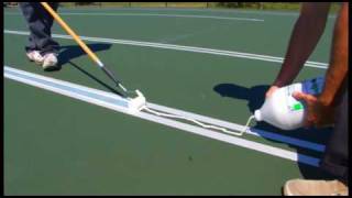 SportMaster Sport Surfaces  Tennis Court Striping [upl. by Shamus]