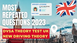 Most Repeated Questions in DVSA Theory Test  UK New Theory Test [upl. by Gnanmos464]