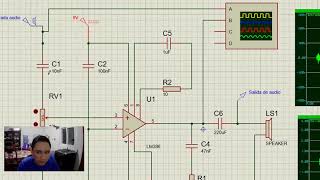 Amplificador de Audio Proteus [upl. by Weingartner]