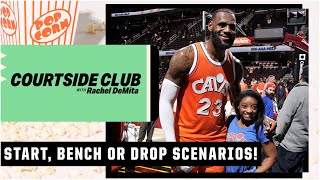 START BENCH or CUT LeBron Simone Biles or Russell Wilson  Courtside Club w Rachel DeMita [upl. by Owena]