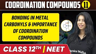 Coordination Compounds 11  Bonding in Metal Carbonyls  Class 12thNEET [upl. by Talia803]