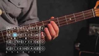 How to Play a D Sharp  E Flat Note  Bass Guitar [upl. by Dygert]