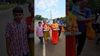 hindu ganpati bappa visarjan celebration trending shorts viralvideo reels ytshorts yt [upl. by Maighdiln]