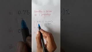 Percentageconverting a decimal into a percentagemaths percentage number [upl. by Hanus546]