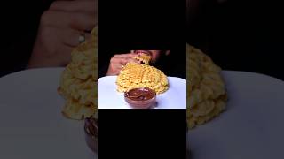 ASMR NUTELLA WAFFLES EATING SOUNDS MUKBANG [upl. by Ahsaeym858]