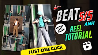 BEAT 55 anh capcut template TUTORIAL  BEAT 55 anh REELS VIDEO EDITING  REELS TRENDING TUTORIAL [upl. by Electra]