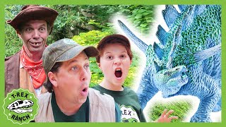 Giant Dinosaurs amp LB Finds a Secret Door Kids Dinosaur Adventure Compilation T Rex amp Pretend Play [upl. by Devi]