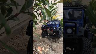 Rc Rock crawl LandRover Defender trx4 traxxas [upl. by Fairleigh454]